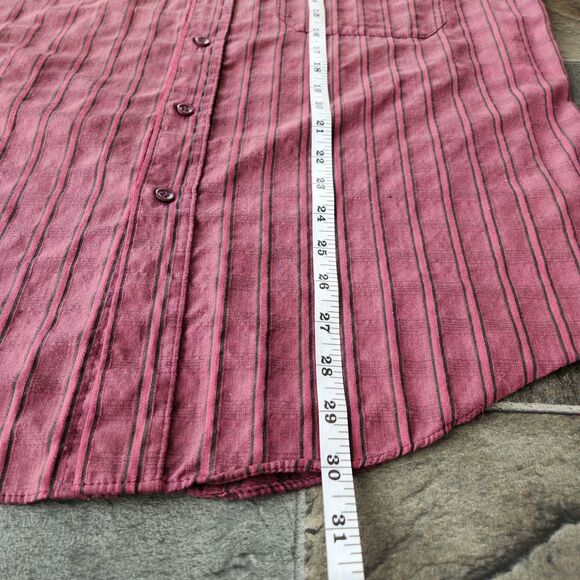 Vtg 90s Eclectic Button Down‎ Shirt Mens L Grandpa Style Retro Trucker Long Haul - Picture 11 of 11